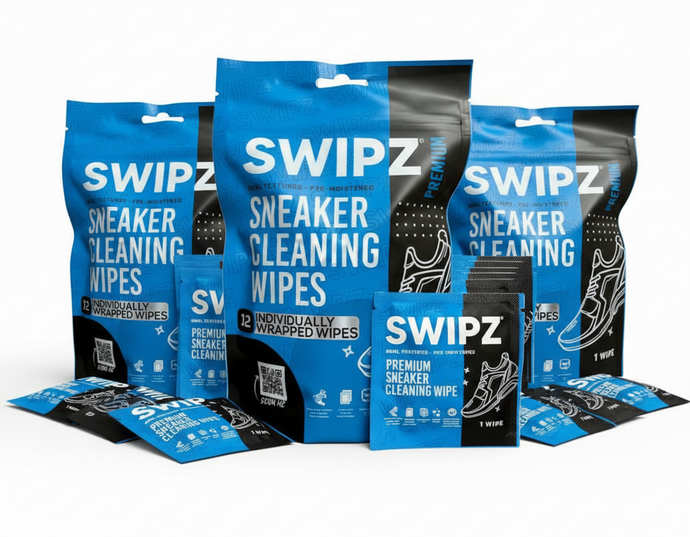 SWIPZ Sneaker Cleaner Wipes – Instant Shoe Cleaner for White Sneakers,